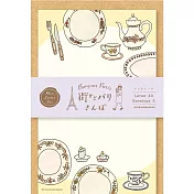 【日本Wa-Life】Bonjour Paris 經典美濃和紙小信封紙組 ‧ 復古雜貨店