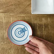 【日本Yamani】美濃燒｜和紋 陶瓷小皿10cm ‧ 矢羽根