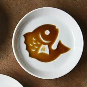 【日本Yamani】美濃燒｜白磁醬油小皿 ‧ 鯛魚
