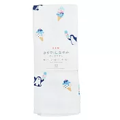 【HAYASHI】日本大阪泉州 紗布純綿毛巾 ‧ 企鵝冰淇淋
