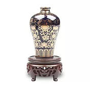 霽青描金福壽梅瓶【受託代銷】