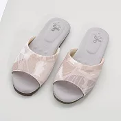 維諾妮卡 跳色復古涼感乳膠拖鞋 粉25.5號(M)
