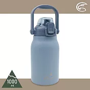 ADISI 手提不銹鋼吸管保溫瓶【海藍/1000ml】AS23041(保溫、保冷、保冰)