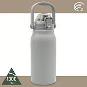 ADISI 手提不銹鋼吸管保溫瓶【岩灰/1300ml】AS23041(保溫、保冷、保冰)