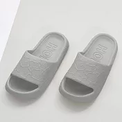 333家居鞋館 印花熊熊 可愛輕甜室內拖鞋 灰26號