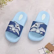 333家居鞋館 神獸寶貝 經典造型設計童拖鞋 翼龍藍26號