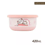 【HOUSUXI 舒希】迪士尼  瑪麗貓系列-不鏽鋼雙層隔熱碗420ml
