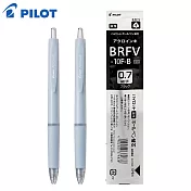 (2筆1芯)PILOT輕油筆 0.7 黑芯 灰藍