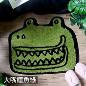 TROMSO加洲雪毛尼吸水地墊-動物系列 大嘴鱷魚綠