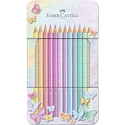 【FABER-CASTELL】三角點鑽馬卡龍色鉛筆12色