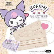 水舞水舞生醫 三麗鷗 酷洛米 成人平面醫療口罩30入-奶茶色