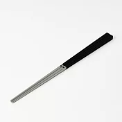 【MUJI 無印良品】不鏽鋼樹脂方筷(可機洗)/21cm/黑
