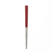 【MUJI 無印良品】不鏽鋼方筷(可機洗)/21cm/紅