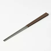 【MUJI 無印良品】不鏽鋼樹脂方筷(可機洗)/21cm/棕