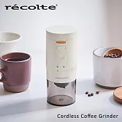 recolte 日本麗克特 Cordless Coffee Grinder 磨豆機 RCM-3 奶油白