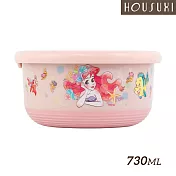 【HOUSUXI舒希】迪士尼小美人魚系列-不鏽鋼雙層隔熱碗-730ml