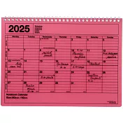 【Mark’s】2025 月曆型記事手帳M (B5變型) ‧ 紅色