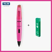 MILAN COMPACT繽紛果凍自動鉛筆_側壓式+0.9mm筆芯2B 蜜桃紅