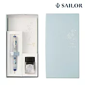 【日本寫樂SAILOR】SAILOR X PLUS Ca.Crea Premium Cross筆記本+限定聯名款鋼筆禮盒組/MF/初雪