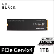 WD BLACK 黑標 SN770 1TB Gen4 NVMe PCIe SSD固態硬碟 公司貨