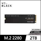 WD BLACK 黑標 SN850X 2TB Gen4 NVMe PCIe SSD固態硬碟 公司貨
