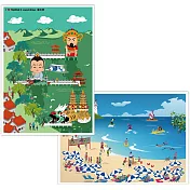 我愛台灣明信片●蓮池潭＋墾丁（2張組）