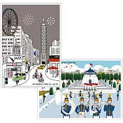 我愛台灣明信片●台北101＋中正紀念堂（2張組）