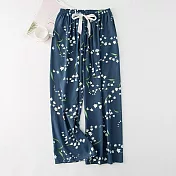 【AnZa】涼感輕薄棉綢九分休閒闊腿褲(多色) FREE 9.滿天星