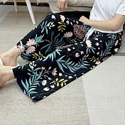 【AnZa】涼感輕薄棉綢九分休閒闊腿褲(多色) FREE 13.鳳梨