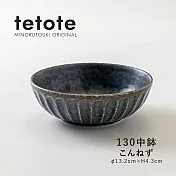 【Minoru陶器】Tetote窯燒 陶瓷深盤13cm ‧ 鉗藍