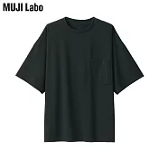 【MUJI 無印良品】MUJI Labo聚酯纖維抗汙吸汗速乾圓領短袖T恤 XS 黑色