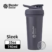 Blender Bottle|《Strada Sleek系列》按壓式不鏽鋼水壺 原裝進口搖搖杯 740ml/25oz 格雷灰