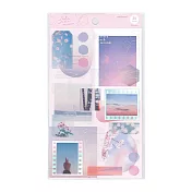 【RYU-RYU】空時間「一瞬」系列 裝飾貼紙 ‧ 薄桃色