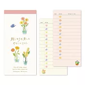 【RYU-RYU】甜美刺繡系列 TO DO LIST便條本 ‧ 花卉