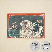 【日本kokorotodom】愛麗絲夢遊仙境 迷你留言萬用卡 ‧ mad tea party