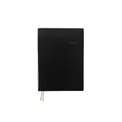 珠友 16K加厚膠皮筆記(大格)/定頁筆記/加厚筆記本/萬用記事本 01黑