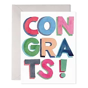 【 E.Frances 】COLORFUL CONGRATS 萬用卡 #SP556