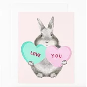 【 Dear Hancock 】Bunny with Sweethearts 愛情卡#gc_728