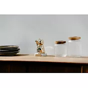 【呼運貓】金色巨貓組(財富自由匾額+收藏木盒) 花蓮白色大理石座