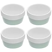 《KitchenCraft》陶製布丁烤杯4入(復古藍) | 點心烤模