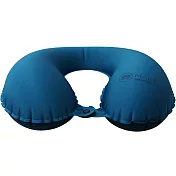 《DQ&CO》舒適防水充氣枕(藍) | 午睡枕 飛機枕 旅行枕 護頸枕 U型枕