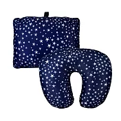 《DQ&CO》2in1旅行緩衝顆粒護頸枕 | 午睡枕 飛機枕 旅行枕 護頸枕 U型枕 - 星空