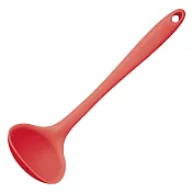 《Colourworks》矽膠湯杓(紅28.5cm) | 料理匙 攪拌杓 攪拌勺 湯匙