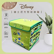 【Disney迪士尼】麻布收納箱/方形摺疊收納箱/收納盒  -三眼怪款