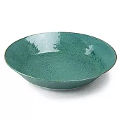 【日本Aito製作所】美濃燒｜窯燒素釉 陶瓷深盤20.7cm ‧ 寶石綠