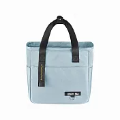 【EZlife】便攜PEVA手提保溫便當袋 淺藍