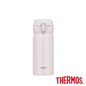 【THERMOS膳魔師】不鏽鋼超輕量彈蓋真空保溫瓶350ml (JNL-356-ASWH)白色