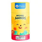 JarMelo 創意美學兒童可水洗彩色筆12色