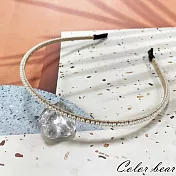 【卡樂熊】韓版浪漫小圓珠珠造型髮箍- 玫瑰金