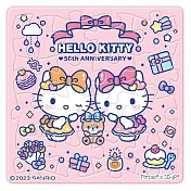 Hello Kitty【50周年】生日派對拼圖磁鐵16片(方)